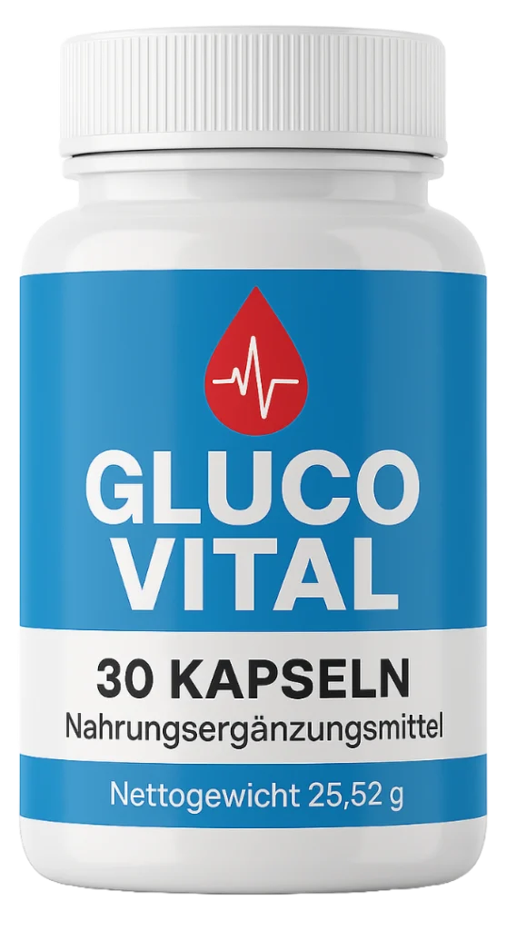 GlucoVital supplement bottles