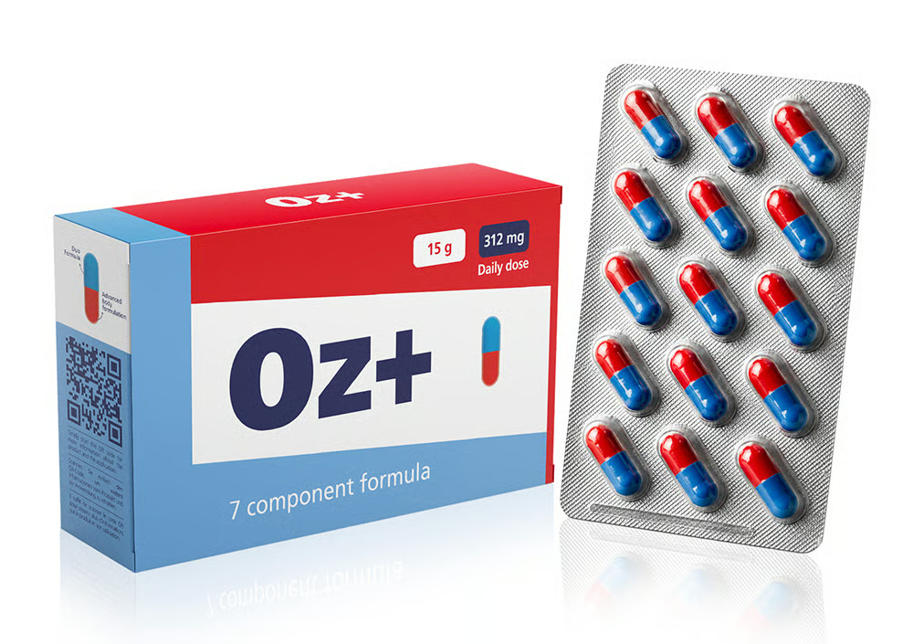 Ozem Plus product pack and capsules